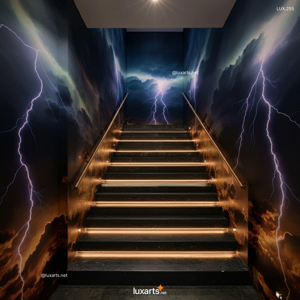 LUX.2239	Electrify Your Home with Thunderbolt Themed Staircases | Lightning-Inspired Elegance thunderbolt themed staircases 3