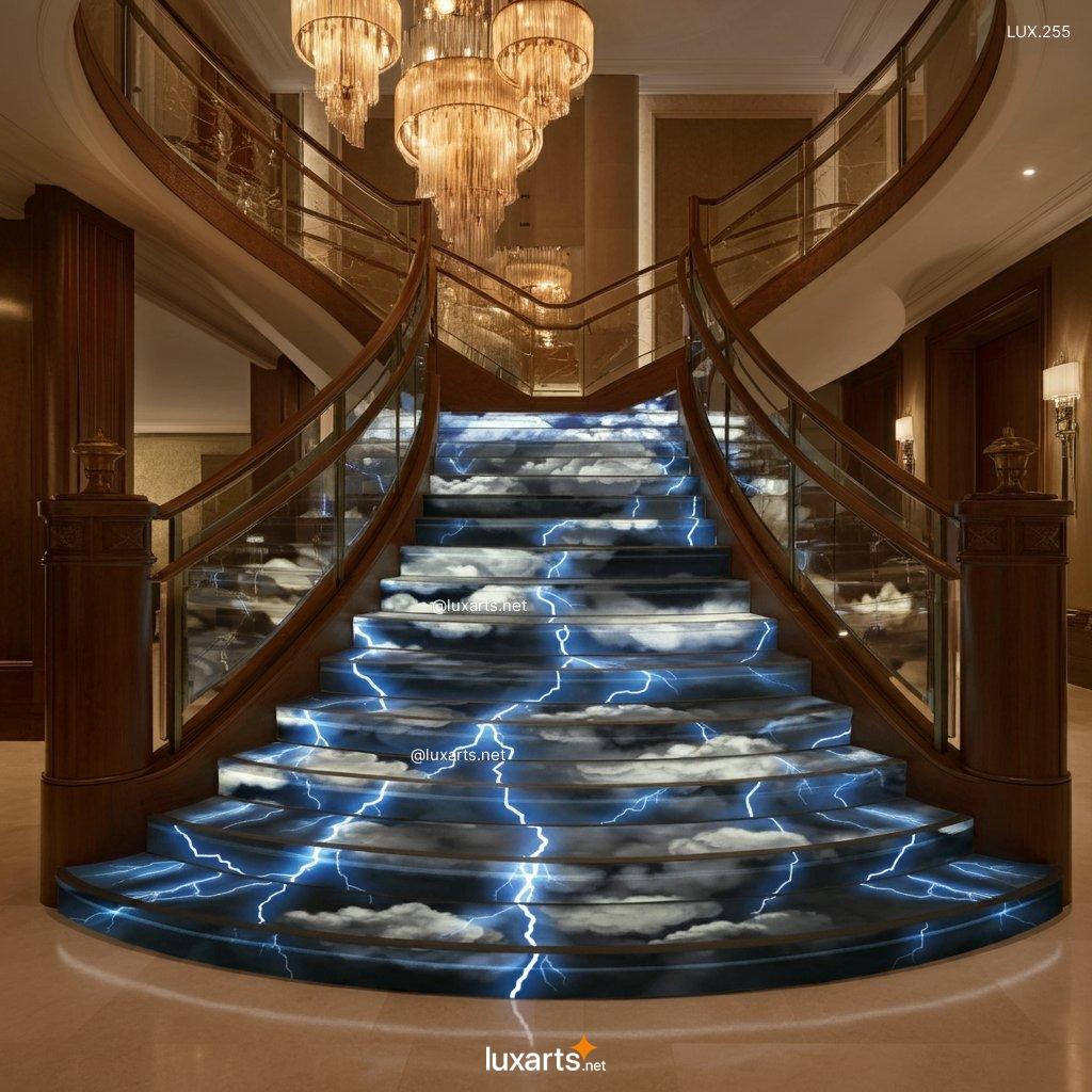 LUX.2239	Electrify Your Home with Thunderbolt Themed Staircases | Lightning-Inspired Elegance thunderbolt themed staircases 5