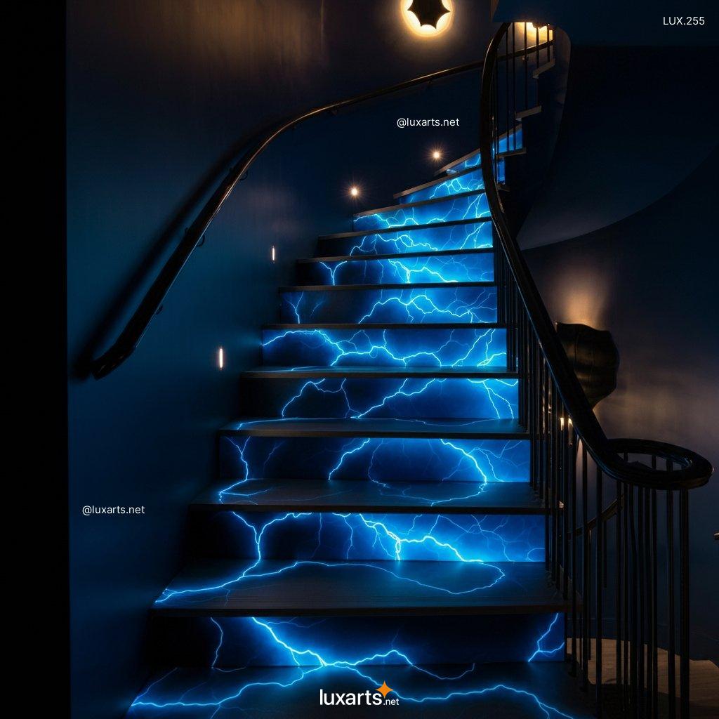 LUX.2239	Electrify Your Home with Thunderbolt Themed Staircases | Lightning-Inspired Elegance thunderbolt themed staircases 6