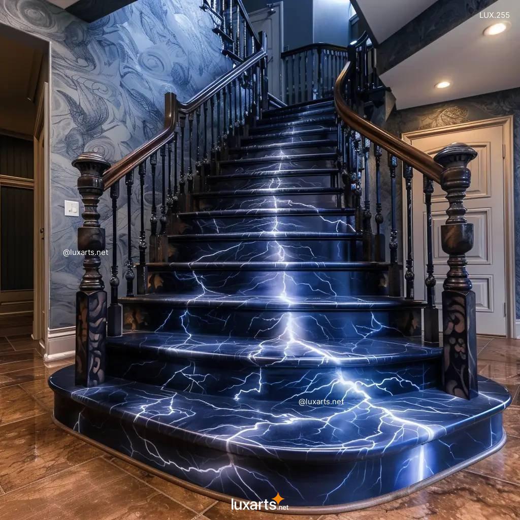 LUX.2239	Electrify Your Home with Thunderbolt Themed Staircases | Lightning-Inspired Elegance thunderbolt themed staircases 7