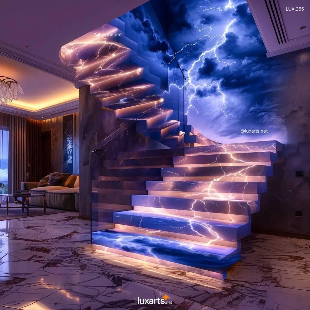 LUX.2239	Electrify Your Home with Thunderbolt Themed Staircases | Lightning-Inspired Elegance thunderbolt themed staircases 8