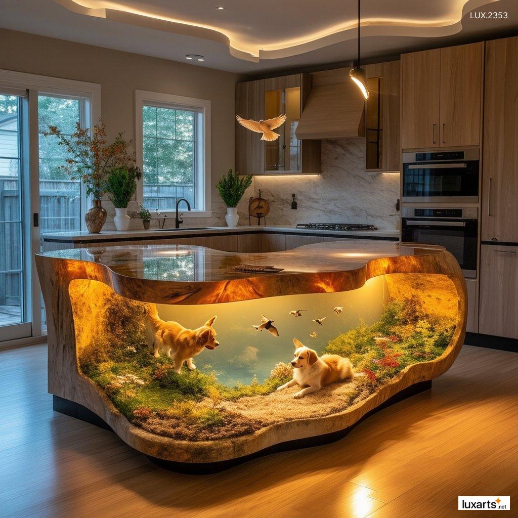 LUX.2353 Artistic Epoxy Kitchen Island Designs: The Ultimate Fusion of Art and Functionality artistic epoxy kitchen island designs 5