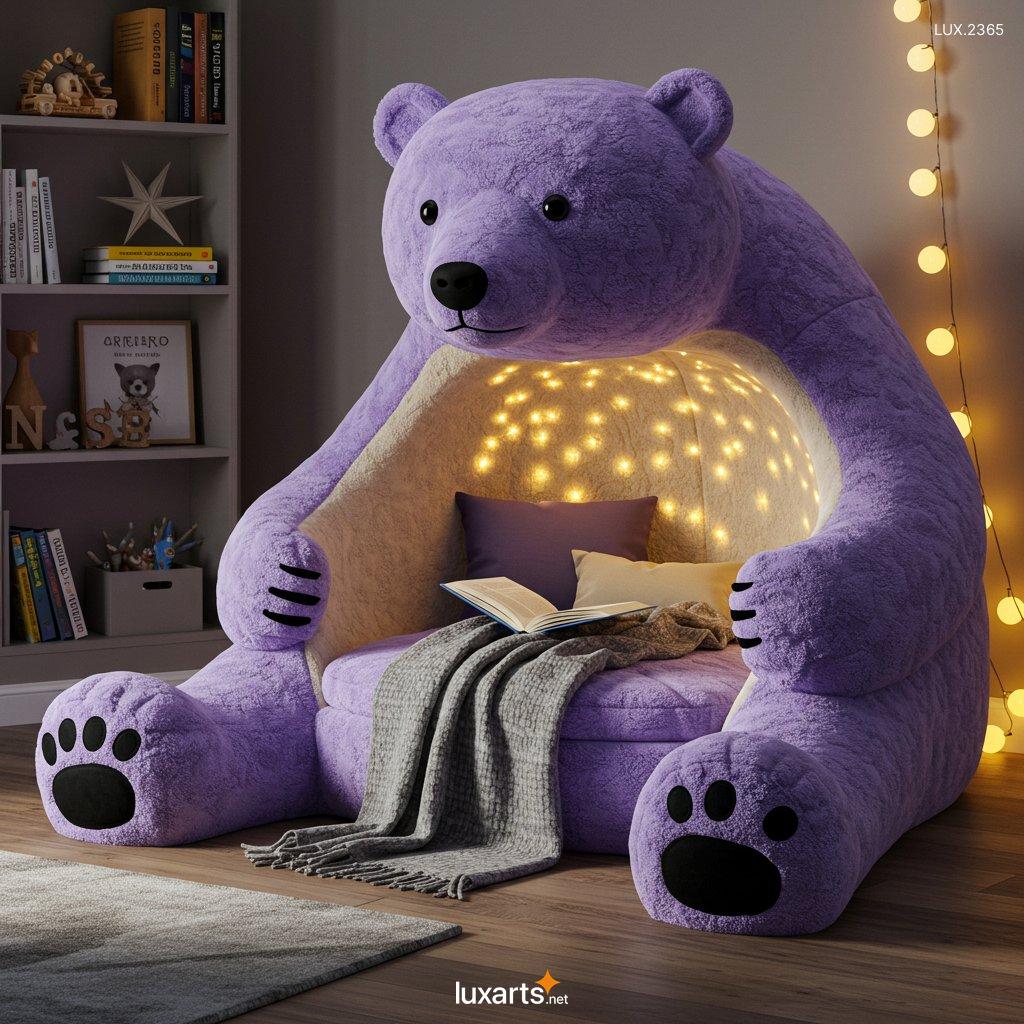 LUX.2365 Bear Shaped Reading Nook: Cozy and Adorable Space for Book Lovers bear shaped reading nook 2