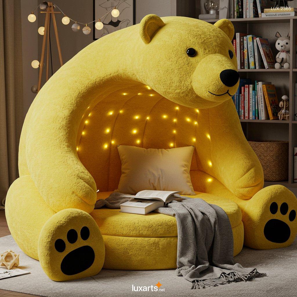 LUX.2365 Bear Shaped Reading Nook: Cozy and Adorable Space for Book Lovers bear shaped reading nook 3