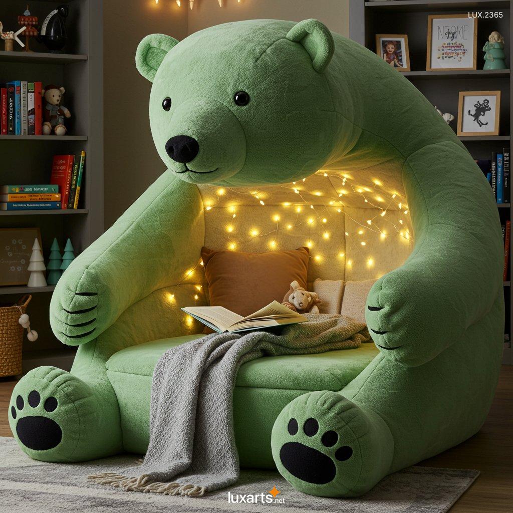 LUX.2365 Bear Shaped Reading Nook: Cozy and Adorable Space for Book Lovers bear shaped reading nook 4