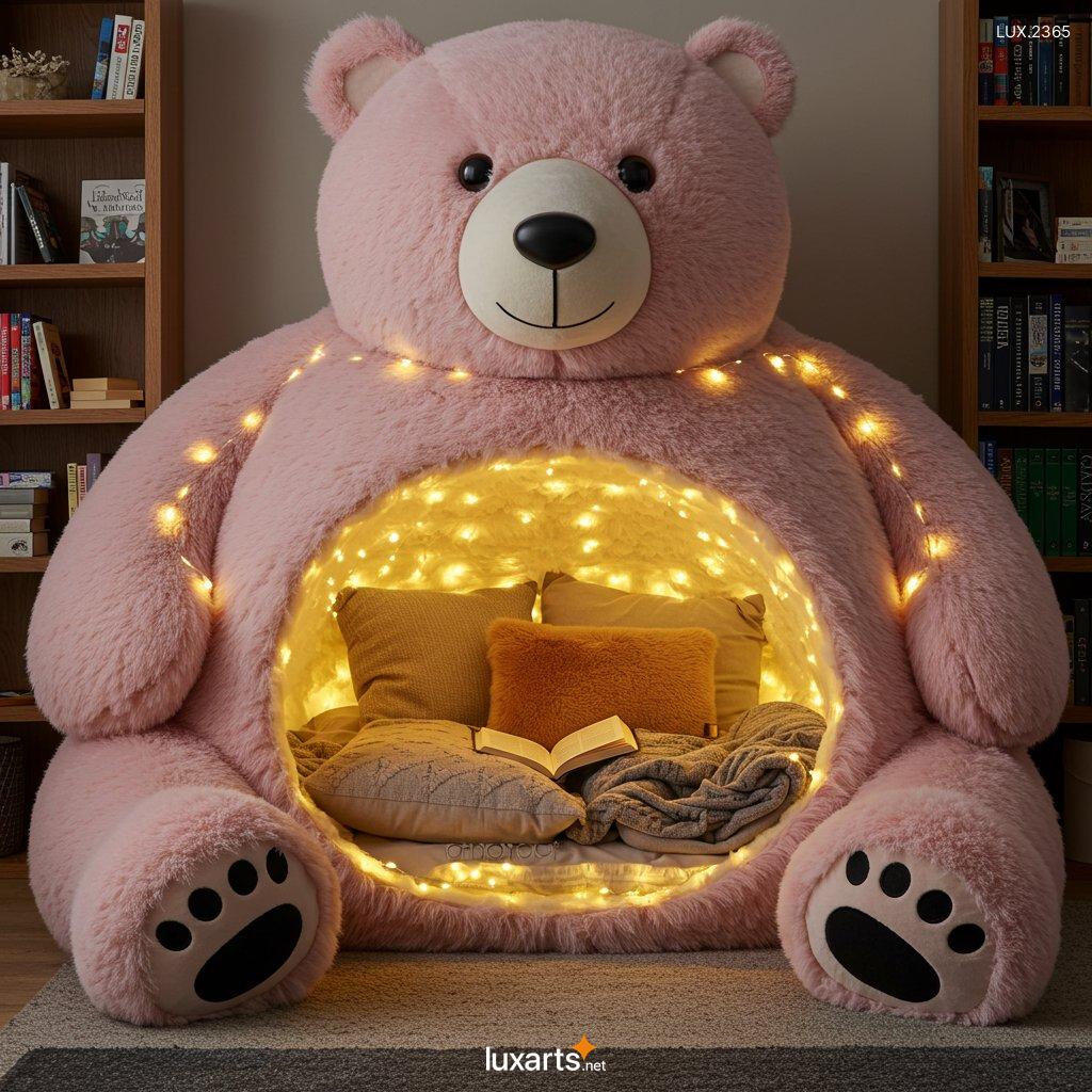 LUX.2365 Bear Shaped Reading Nook: Cozy and Adorable Space for Book Lovers bear shaped reading nook 7