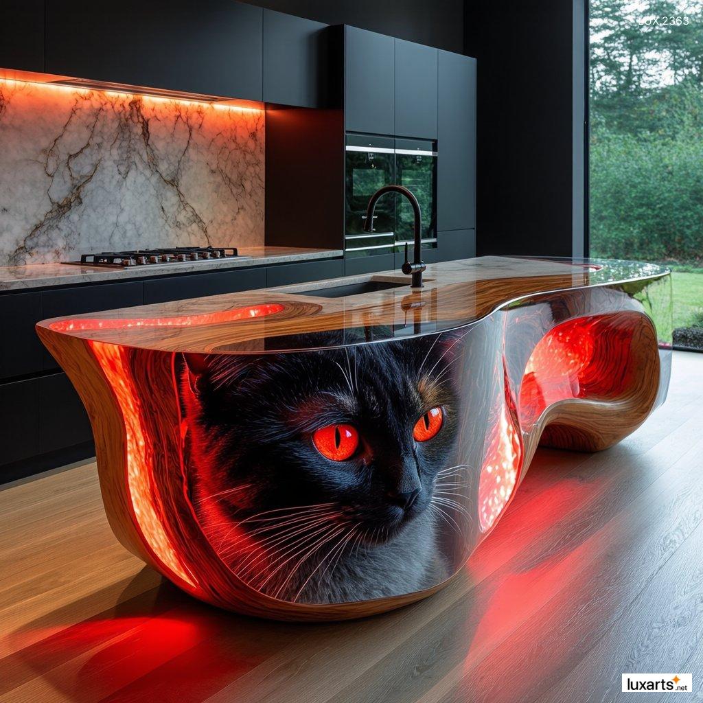 LUX.2363 Cat Epoxy Kitchen Island Designs: Elevate Your Kitchen with These Stunning Ideas cat epoxy kitchen island designs 4