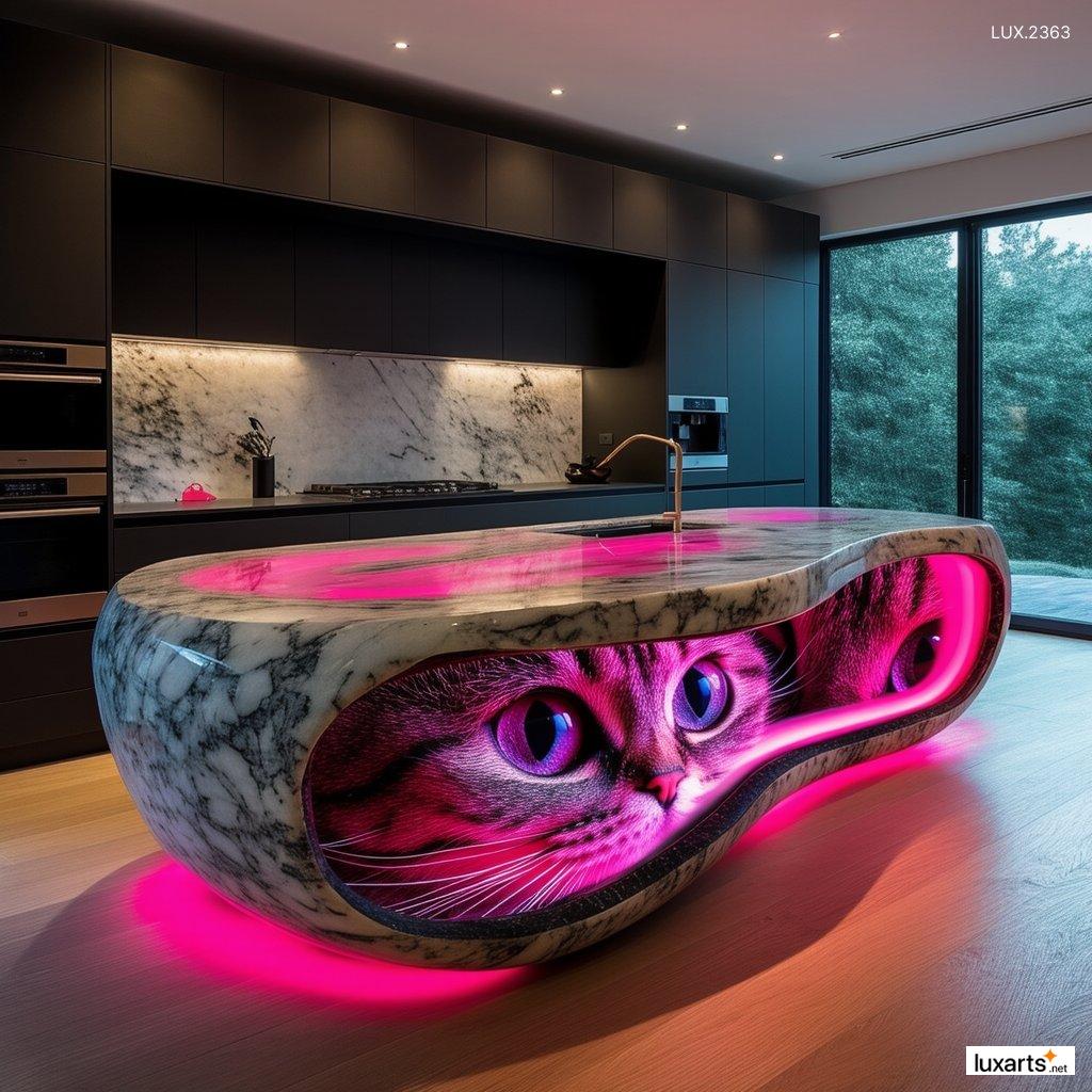 LUX.2363 Cat Epoxy Kitchen Island Designs: Elevate Your Kitchen with These Stunning Ideas cat epoxy kitchen island designs 7