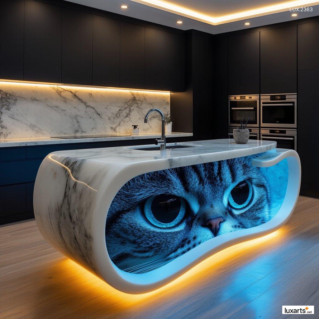 LUX.2363 Cat Epoxy Kitchen Island Designs: Elevate Your Kitchen with These Stunning Ideas cat epoxy kitchen island designs 8