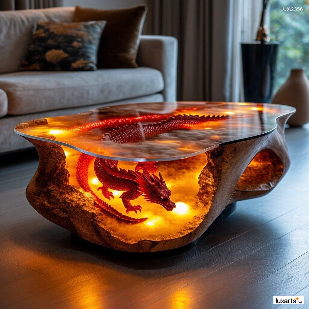 LUX.2356 Dragon Epoxy Coffee Table Designs: Unique and Stunning Furniture Ideas for Your Home dragon epoxy coffee tables designs 1