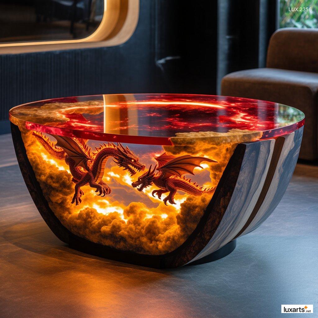 LUX.2356 Dragon Epoxy Coffee Table Designs: Unique and Stunning Furniture Ideas for Your Home dragon epoxy coffee tables designs 10