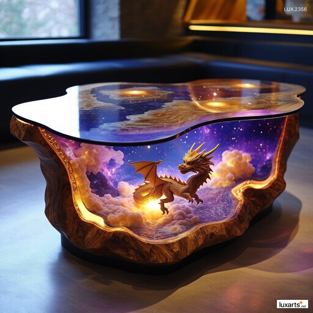 LUX.2356 Dragon Epoxy Coffee Table Designs: Unique and Stunning Furniture Ideas for Your Home dragon epoxy coffee tables designs 3