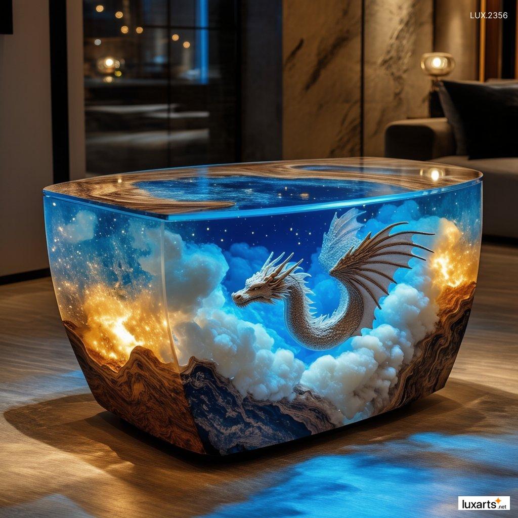 LUX.2356 Dragon Epoxy Coffee Table Designs: Unique and Stunning Furniture Ideas for Your Home dragon epoxy coffee tables designs 8