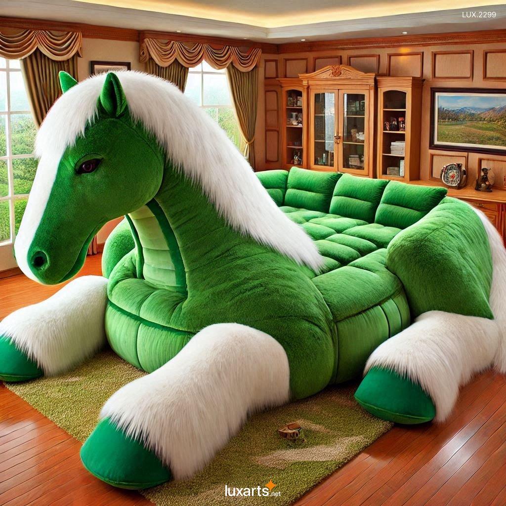 LUX.2299 Giant Horse Shaped Lounger: Luxurious and Unique Seating Experience giant horse shaped lounge 2