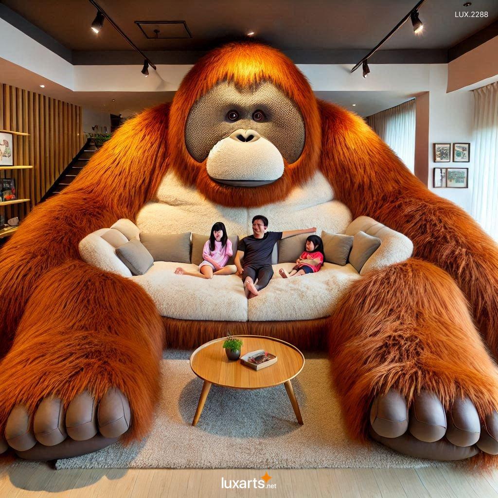 LUX.2288 Giant Orangutan Lounger: Adorable Orangutan Design for Your Home giant orangutan lounger 8