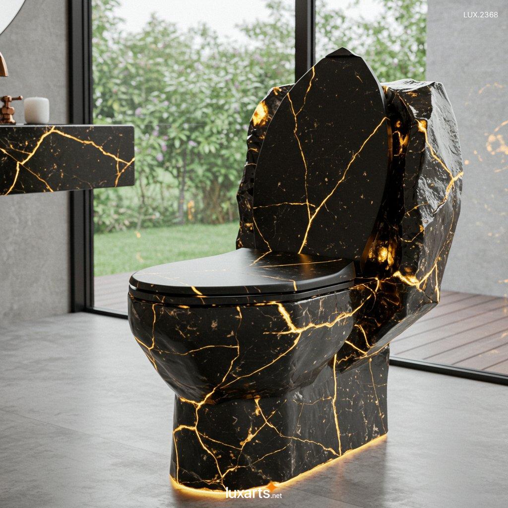 LUX.2368 Mineral Crystal Toilets: Luxurious and Unique Bathroom Designs for a Natural Aesthetic mineral crytal toilets 14