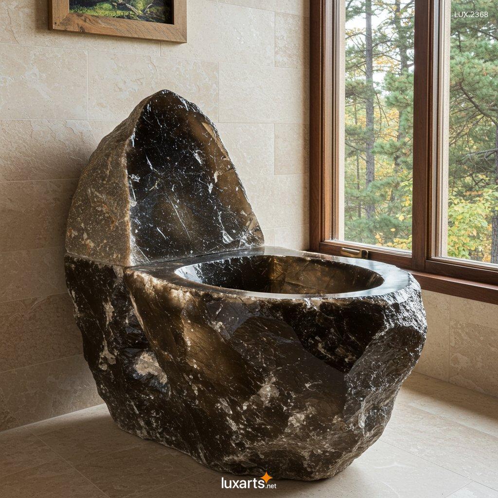 LUX.2368 Mineral Crystal Toilets: Luxurious and Unique Bathroom Designs for a Natural Aesthetic mineral crytal toilets 2