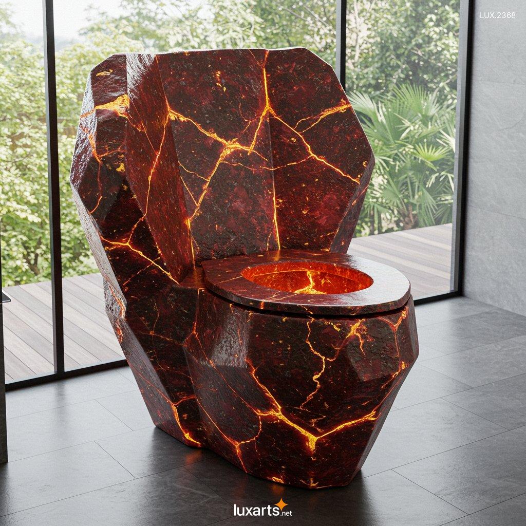 LUX.2368 Mineral Crystal Toilets: Luxurious and Unique Bathroom Designs for a Natural Aesthetic mineral crytal toilets 3