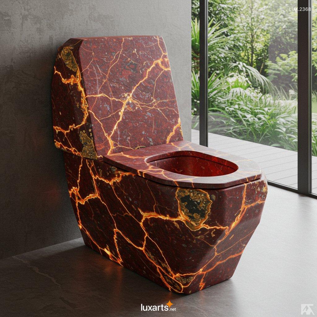 LUX.2368 Mineral Crystal Toilets: Luxurious and Unique Bathroom Designs for a Natural Aesthetic mineral crytal toilets 5