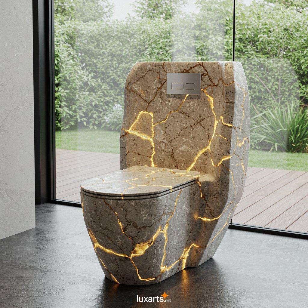 LUX.2368 Mineral Crystal Toilets: Luxurious and Unique Bathroom Designs for a Natural Aesthetic mineral crytal toilets 7