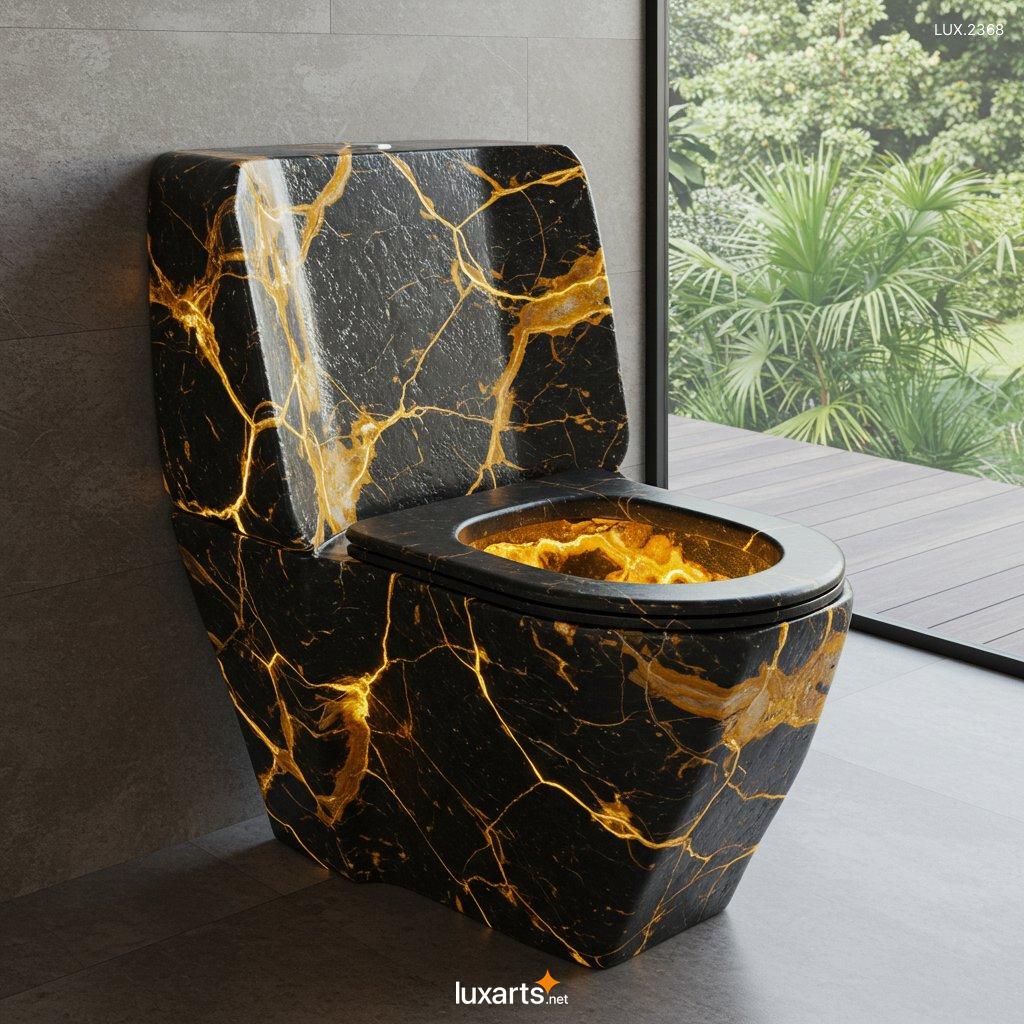 LUX.2368 Mineral Crystal Toilets: Luxurious and Unique Bathroom Designs for a Natural Aesthetic mineral crytal toilets 8