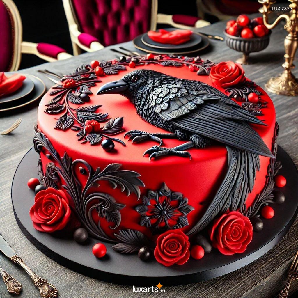 Black Beauty: Crow-Inspired Cake Decorating Ideas stunning crow themed cake design 1