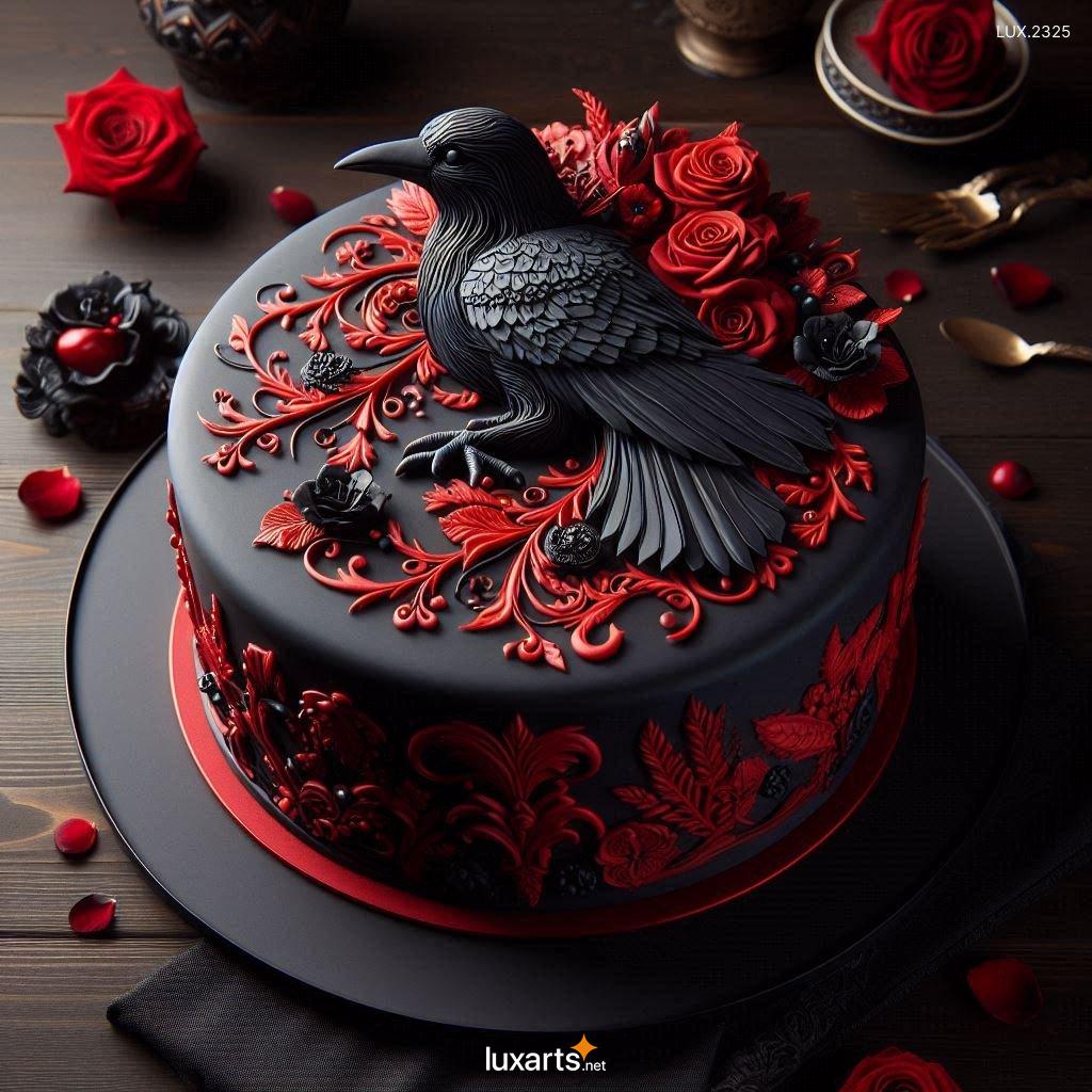 Black Beauty: Crow-Inspired Cake Decorating Ideas stunning crow themed cake design 2