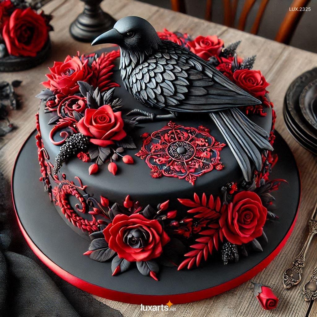 Black Beauty: Crow-Inspired Cake Decorating Ideas stunning crow themed cake design 3