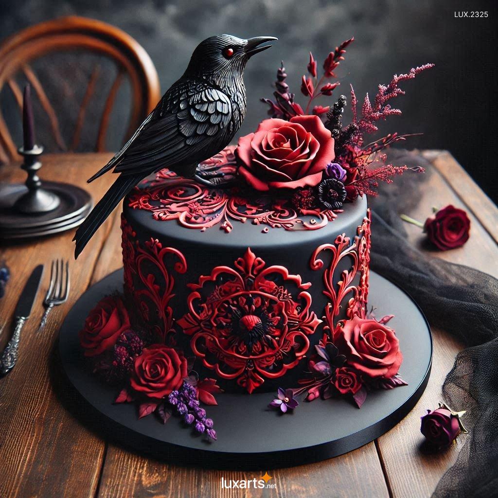 Black Beauty: Crow-Inspired Cake Decorating Ideas stunning crow themed cake design 4