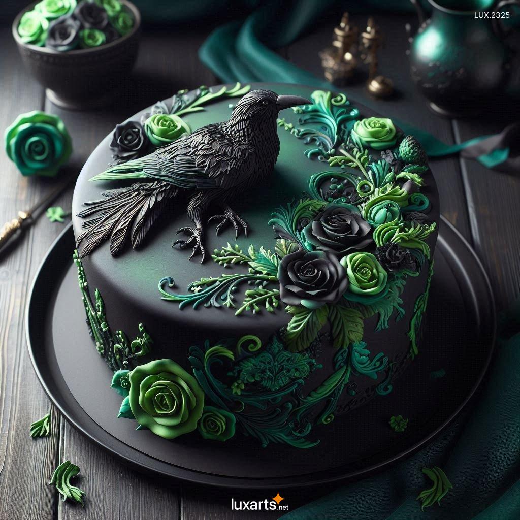 Black Beauty: Crow-Inspired Cake Decorating Ideas stunning crow themed cake design 5