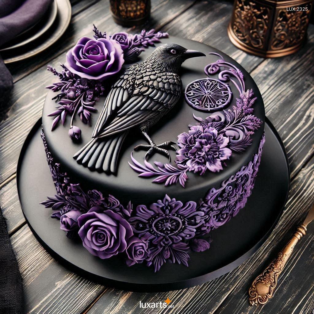 Black Beauty: Crow-Inspired Cake Decorating Ideas stunning crow themed cake design 6