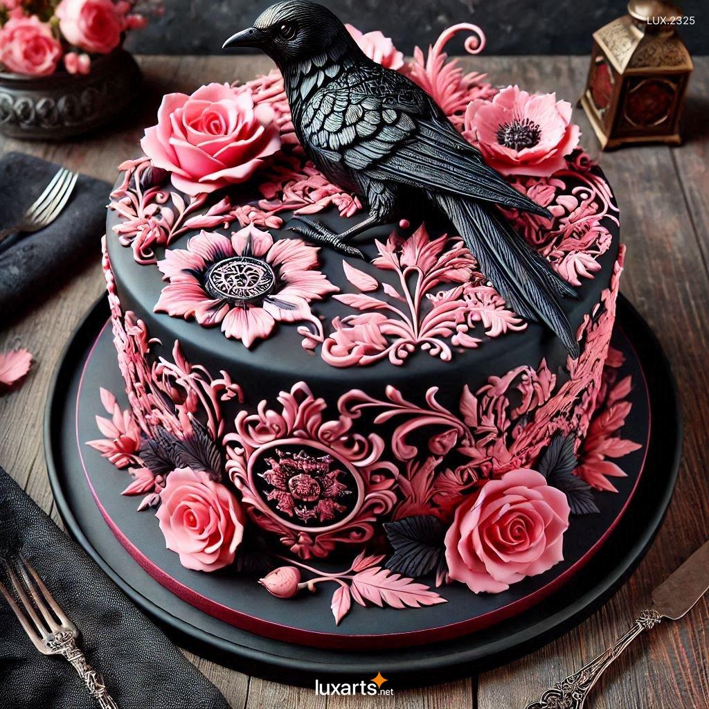 Black Beauty: Crow-Inspired Cake Decorating Ideas stunning crow themed cake design 7