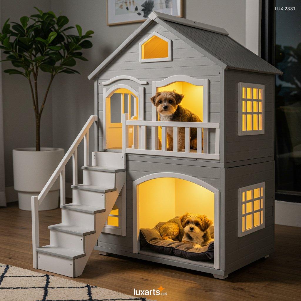 LUX.2331 Two-Story Dog Houses: Luxury Pet Homes for Your Furry Friends two storey dog houses 3