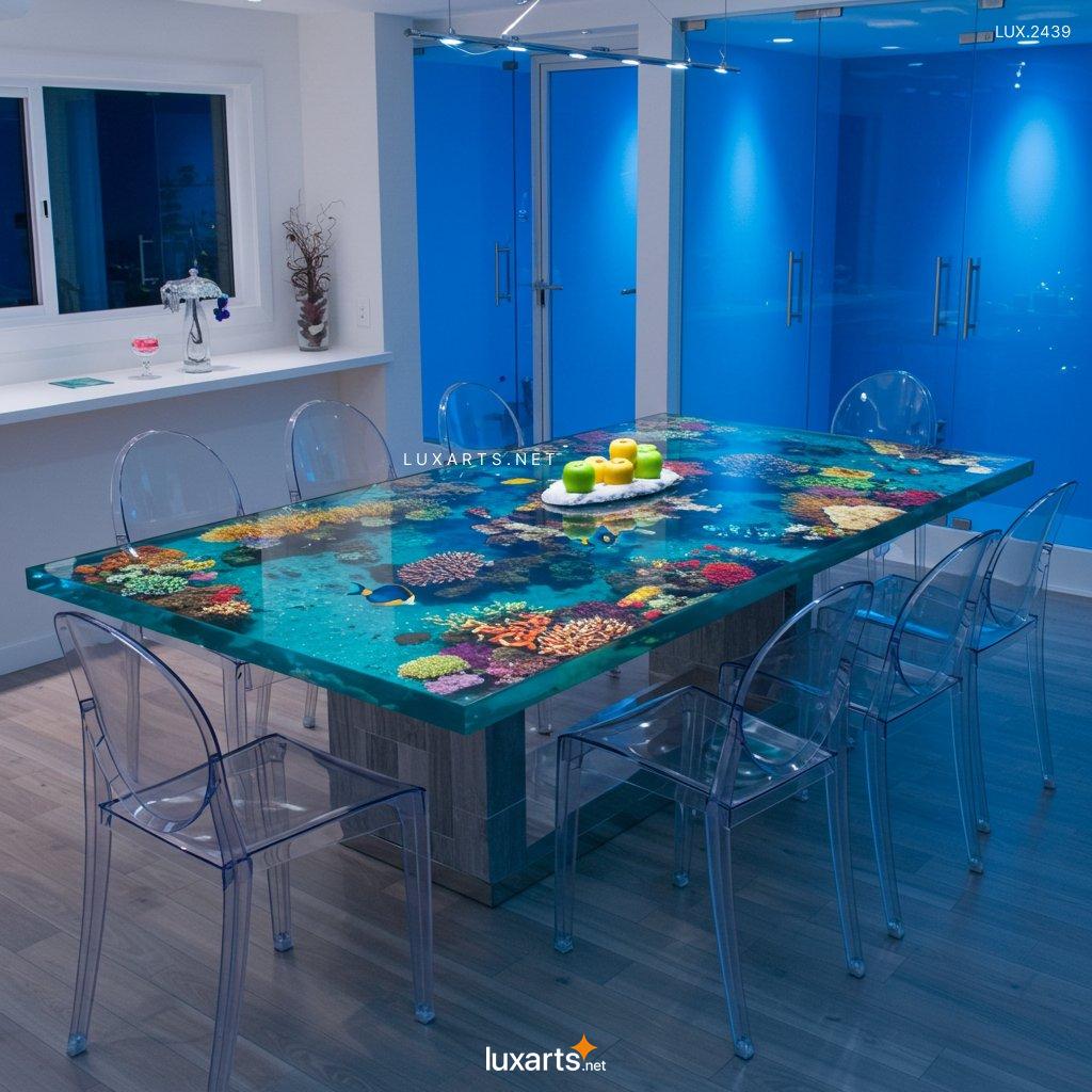 LUX.2439	Scene Epoxy Dining Tables: Stunning Centerpieces for Modern Dining Rooms active scene epoxy resin tables 13