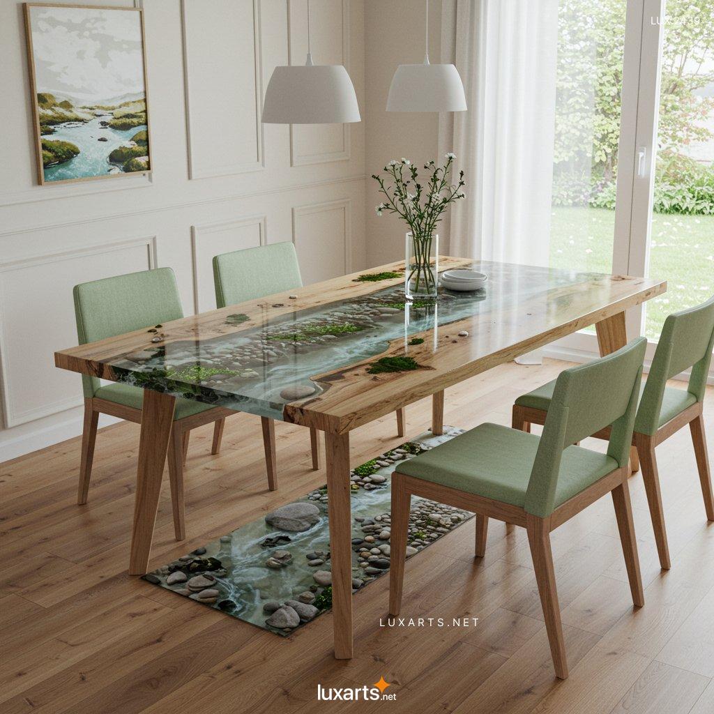 LUX.2439	Scene Epoxy Dining Tables: Stunning Centerpieces for Modern Dining Rooms active scene epoxy resin tables 16