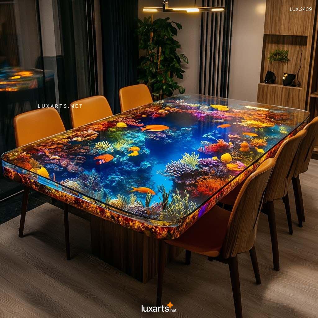 LUX.2439	Scene Epoxy Dining Tables: Stunning Centerpieces for Modern Dining Rooms active scene epoxy resin tables 2