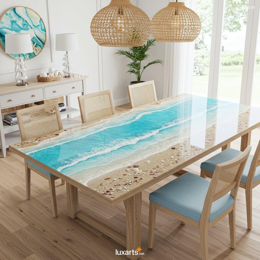 LUX.2439	Scene Epoxy Dining Tables: Stunning Centerpieces for Modern Dining Rooms active scene epoxy resin tables 4