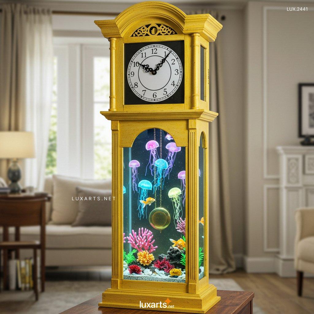 LUX.2441	Aquarium Grandfather Clock: A Unique Fusion of Elegance and Marine Beauty aquarium grandfather clock 2