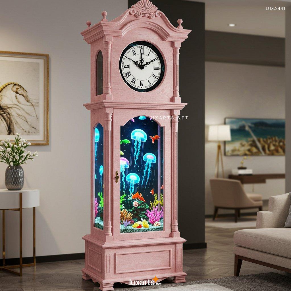 LUX.2441	Aquarium Grandfather Clock: A Unique Fusion of Elegance and Marine Beauty aquarium grandfather clock 6