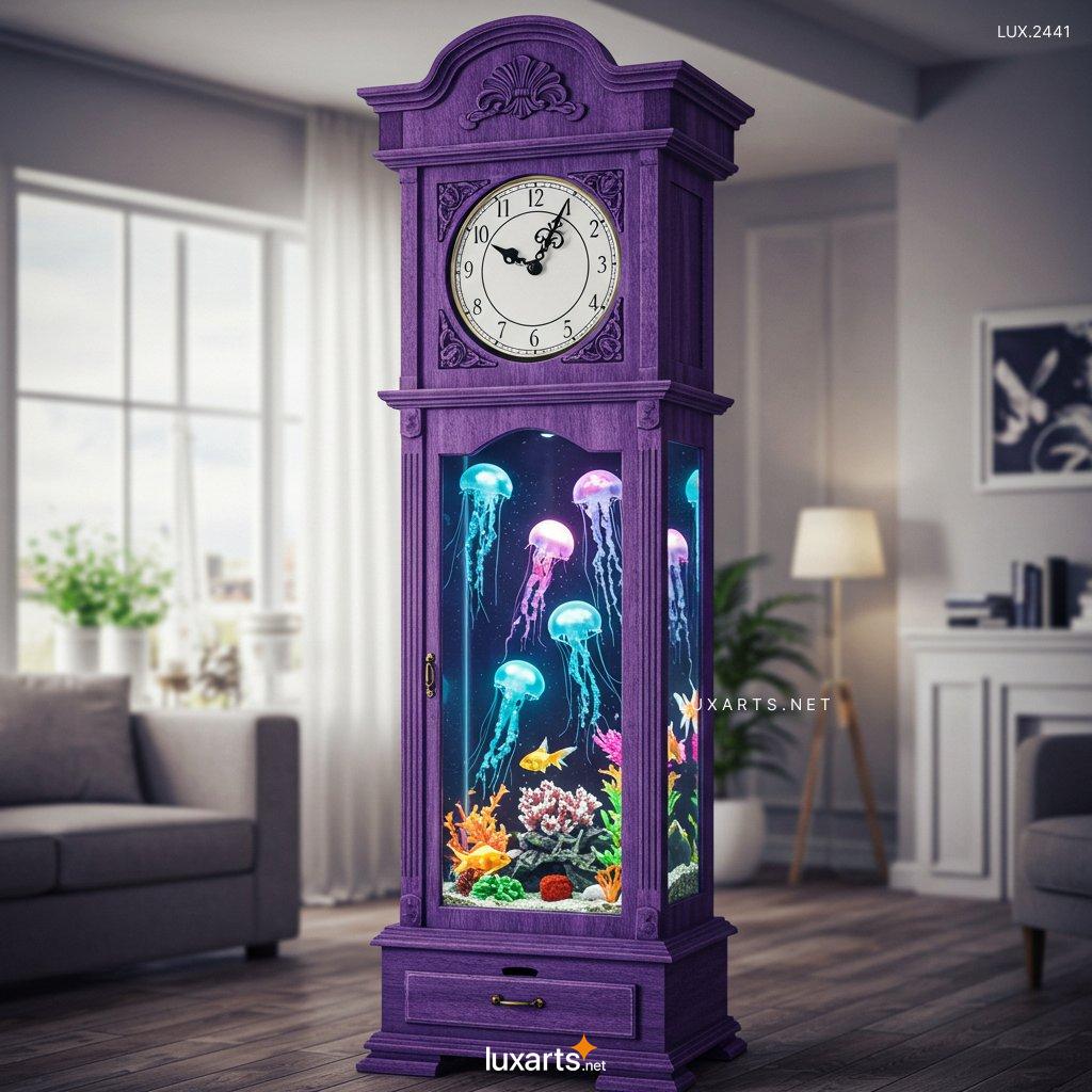 LUX.2441	Aquarium Grandfather Clock: A Unique Fusion of Elegance and Marine Beauty aquarium grandfather clock 7