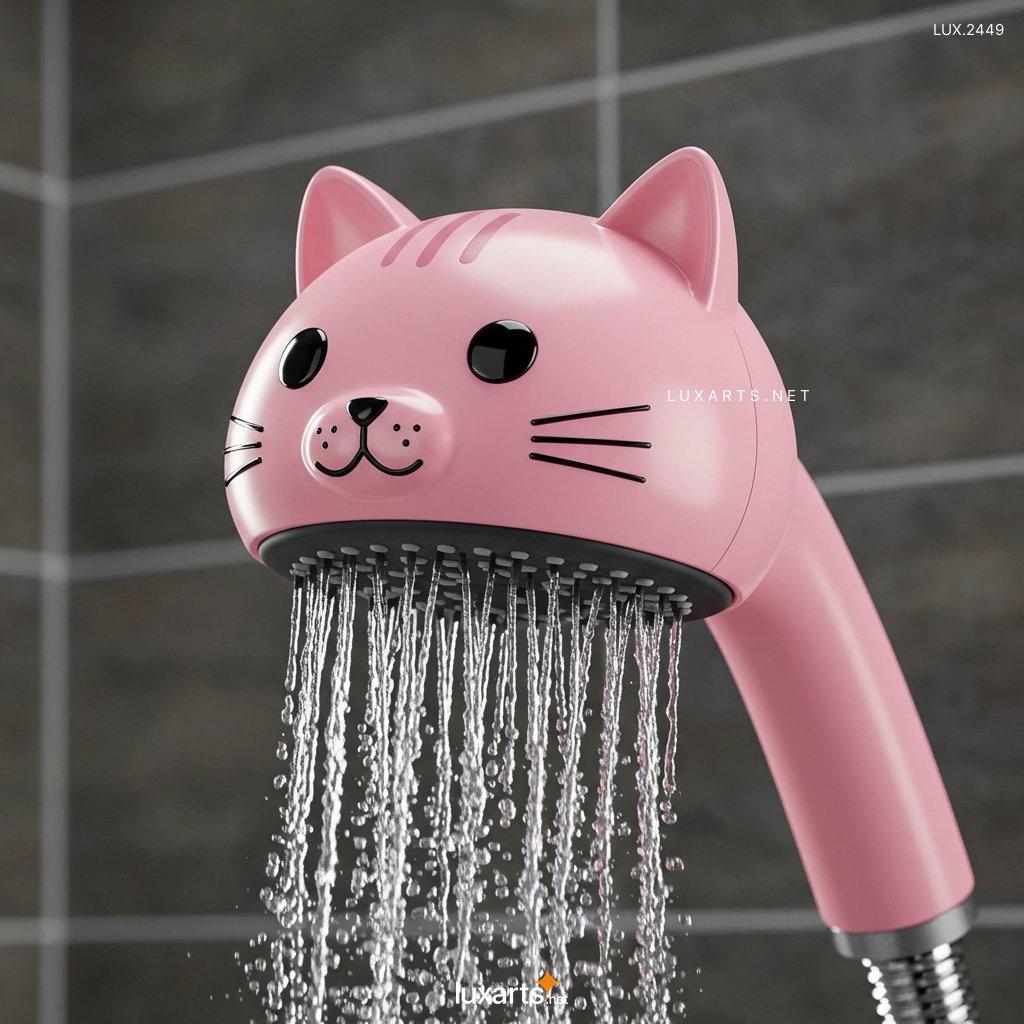 LUX.2449	Cat Shaped Shower Head: Fun and Functional Design for Cat Lovers cat shaped shower head 3