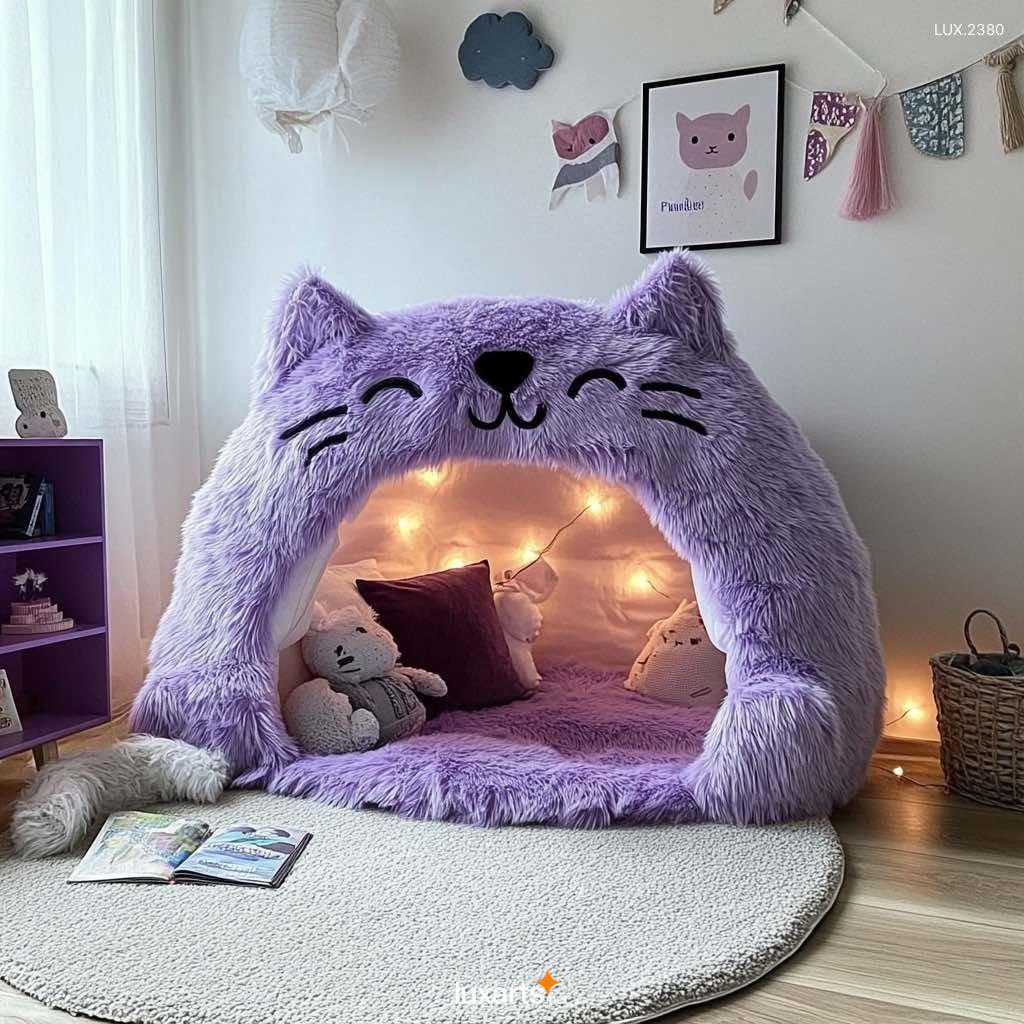 LUX.2380	Cat Themed Den for Kids: Cozy & Playful Reading Nook Ideas cat themed den for kids 3