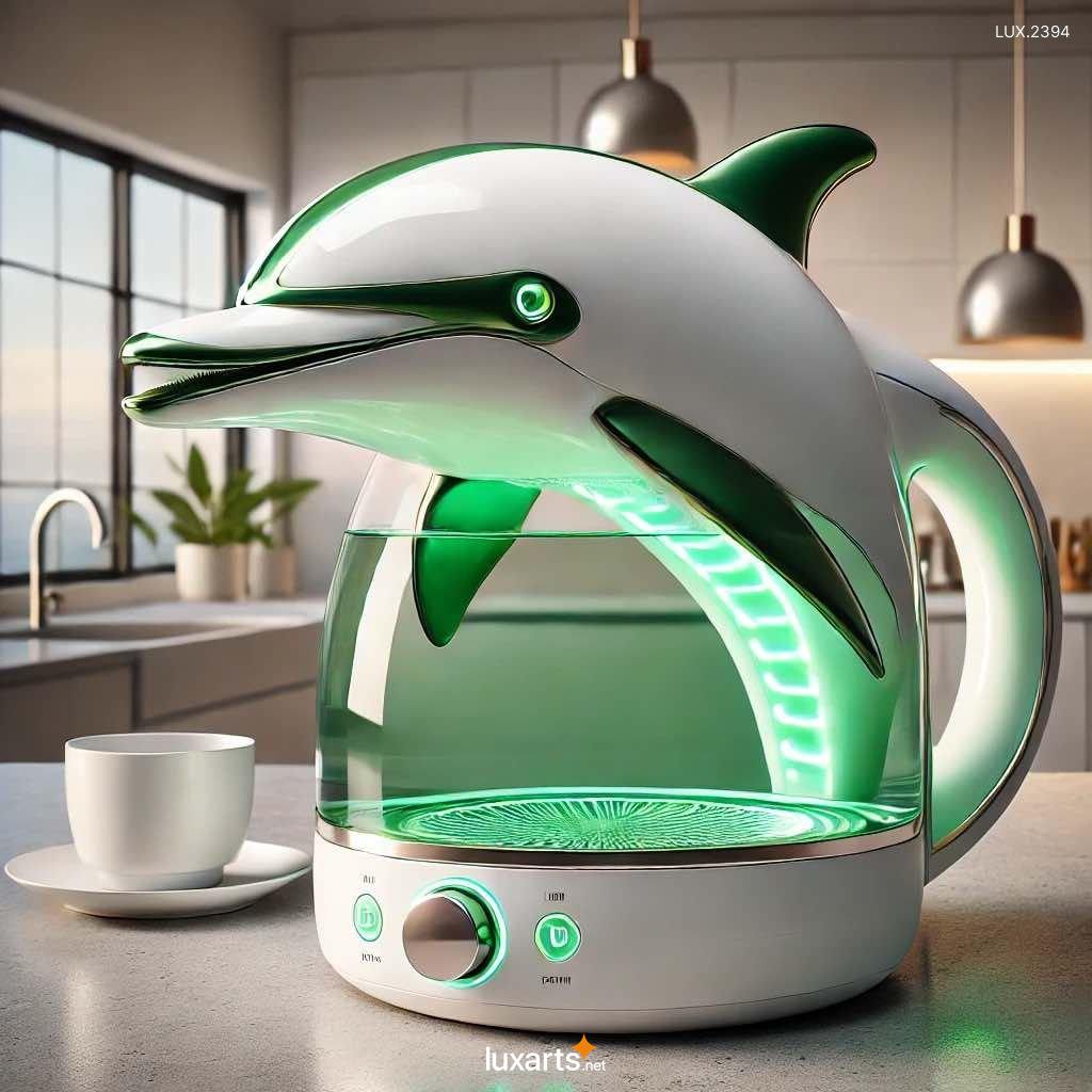 LUX.2394	Dolphin Inspired Electric Kettle: Stylish and Functional Kitchen Appliance dolphin inspired electric kettle 1