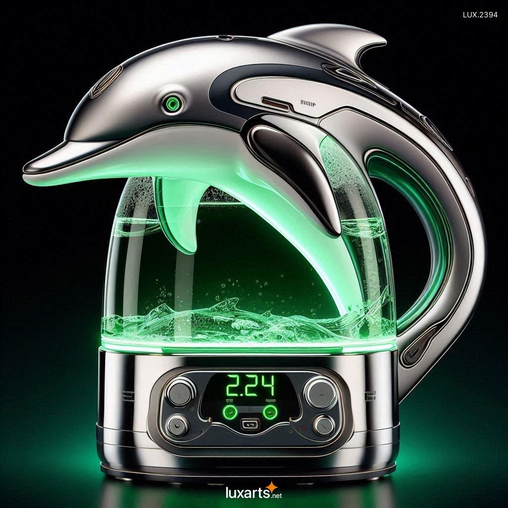 LUX.2394	Dolphin Inspired Electric Kettle: Stylish and Functional Kitchen Appliance dolphin inspired electric kettle 5