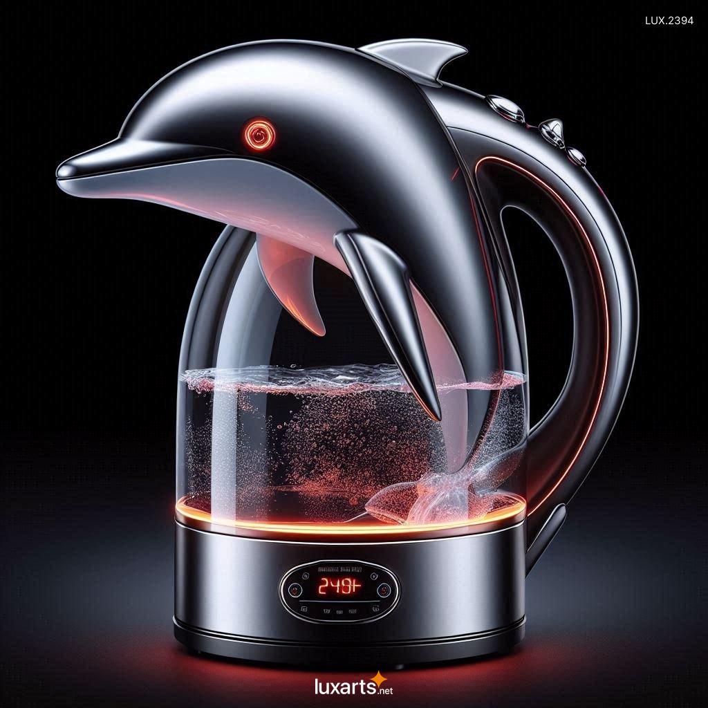 LUX.2394	Dolphin Inspired Electric Kettle: Stylish and Functional Kitchen Appliance dolphin inspired electric kettle 7