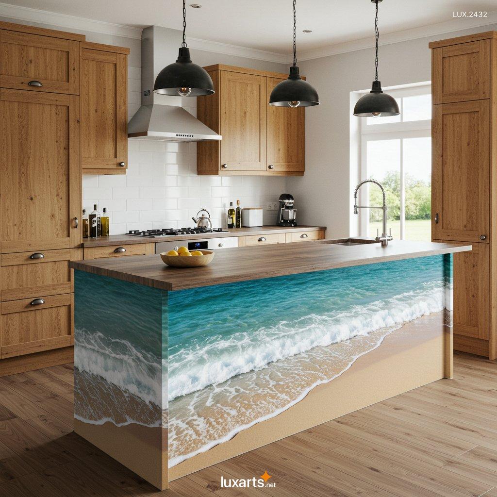 LUX.2432	Epoxy Beach Countertop: Stunning Coastal Design for Your Kitchen epoxy beach countertop 2