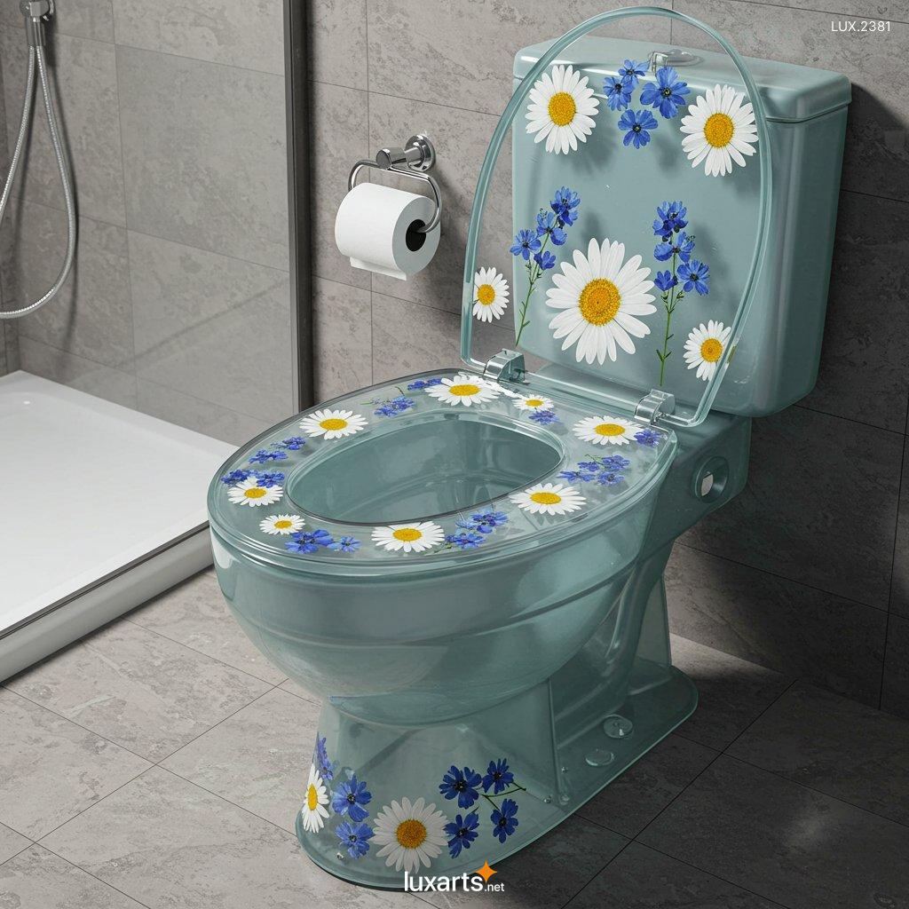 LUX.2381	Epoxy Flower Toilets: Transform Your Bathroom with Stunning Floral Art epoxy flower toilets 1