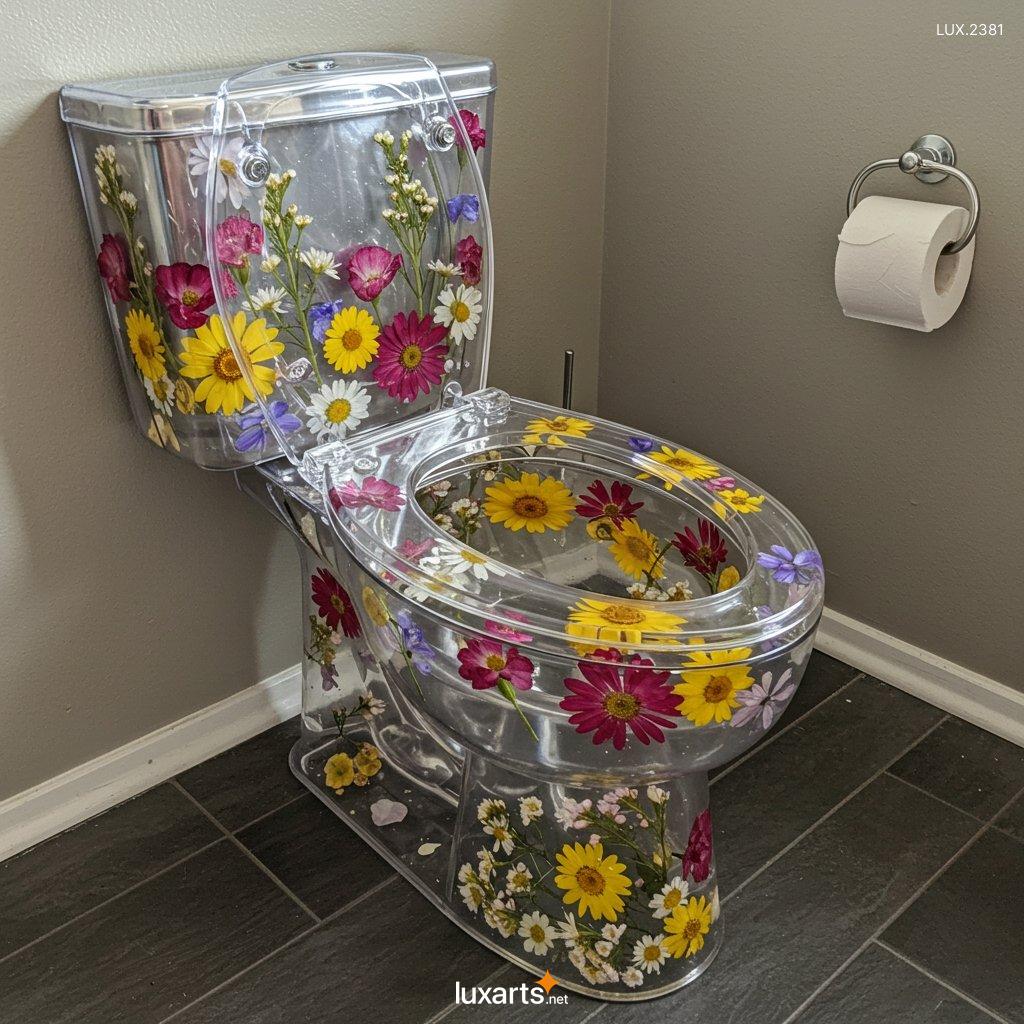 LUX.2381	Epoxy Flower Toilets: Transform Your Bathroom with Stunning Floral Art epoxy flower toilets 2