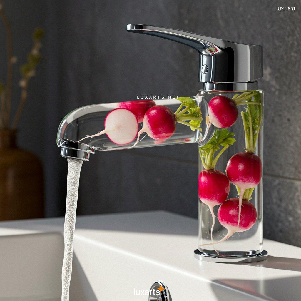 LUX.2501	Faucet With Vegetables Inside: Modern Design Inspired by Nature glass faucet with vegetables inside 17