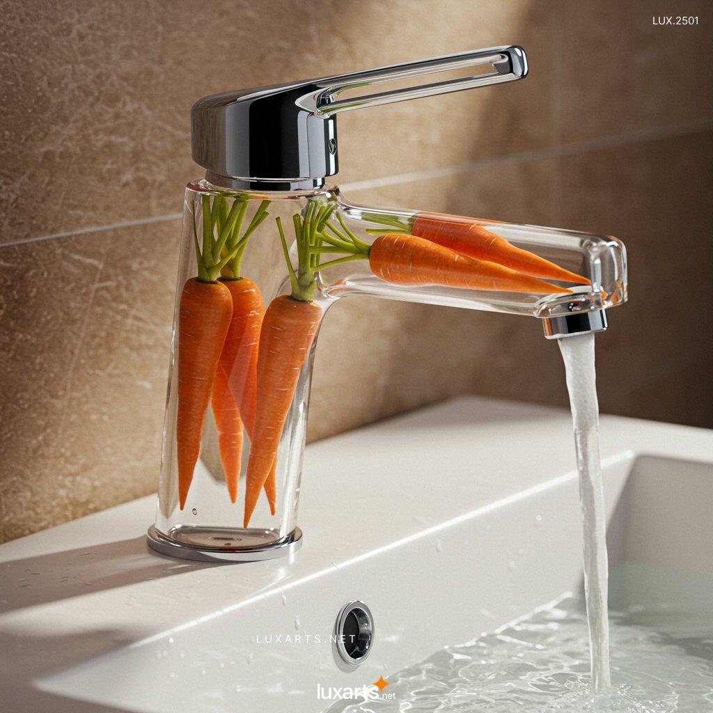 LUX.2501	Faucet With Vegetables Inside: Modern Design Inspired by Nature glass faucet with vegetables inside 18